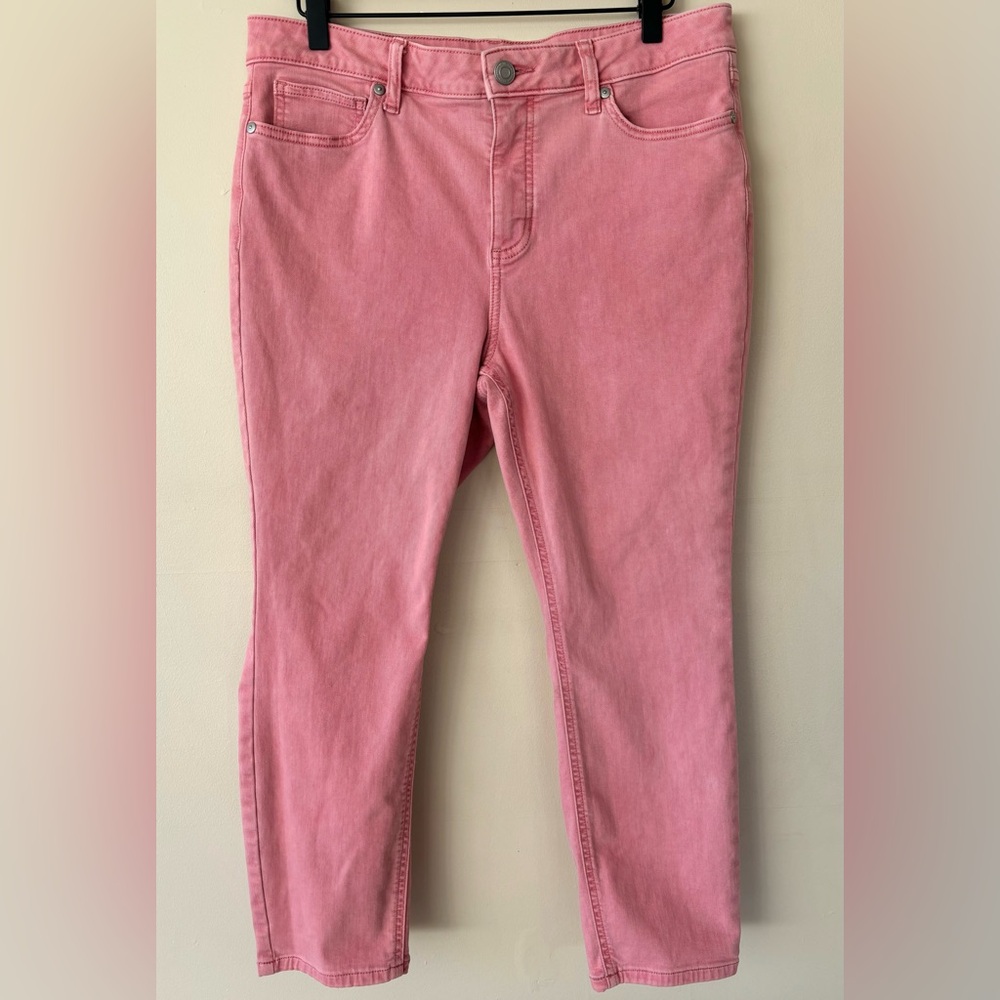 Lauren Conrad Coral High Rise Skinny Ankle Jeans Size 12P